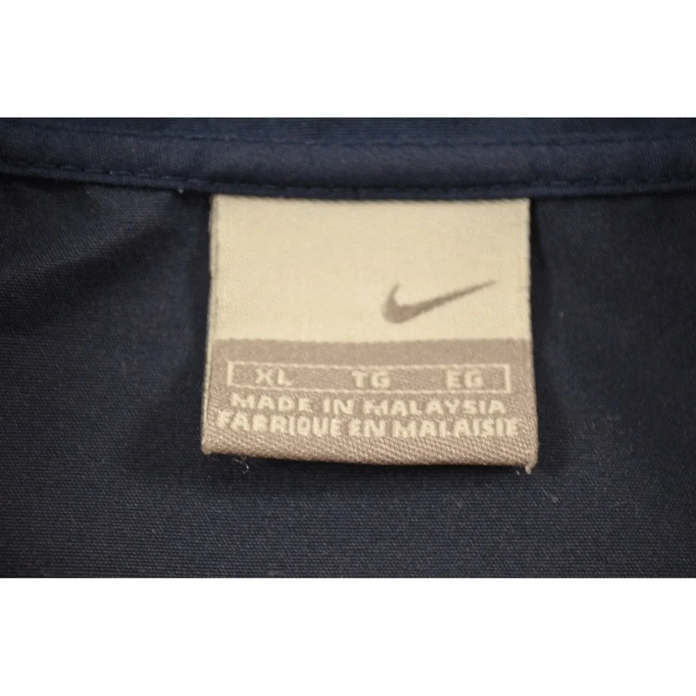 Nike 1/4 Snap Navy Blue Windbreaker Men's XL Pullover Jacket Outdoor